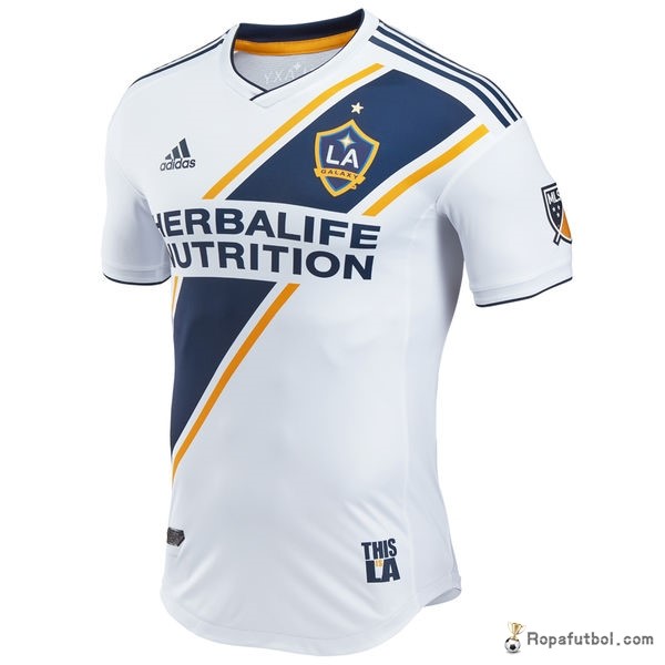 Camiseta Los Angeles Galaxy Replica Primera Ropa 2017/18 Blanco